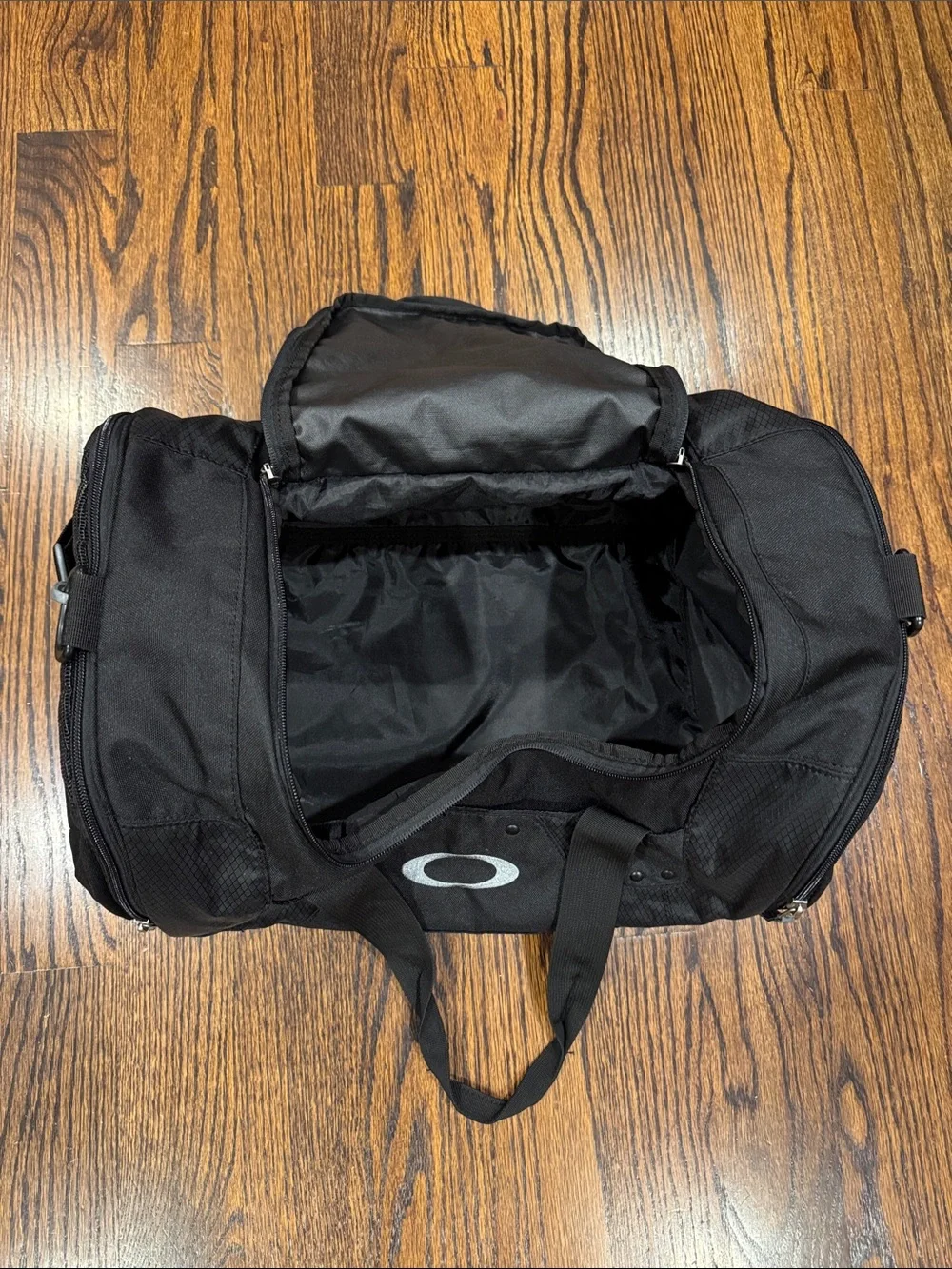 Oakley Black Duffel Crossbody Bag with Logo